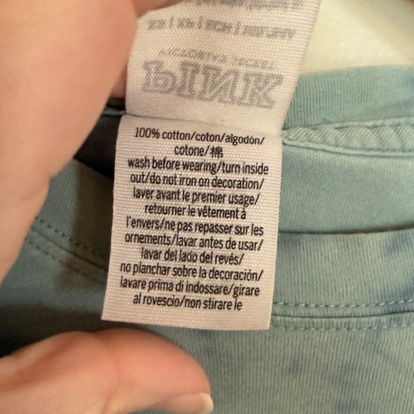 PINK Victoria's Secret Blue Tie-Dye Long Sleeve Tee Size XS - Picture 3 of 7